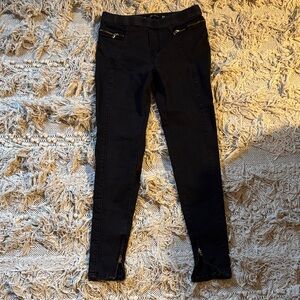 Zara Black Women's Jeggings with Zipper Detail